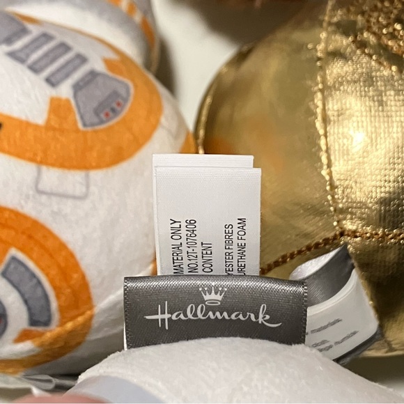 Star Wars Hallmark Fluffballs Lot of 4  C3PO BB8 Princess Leia Chewbacca - Picture 4 of 4